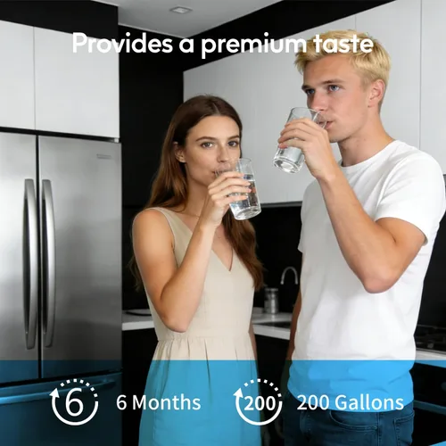 Vista 7 de Lifefilter - Reemplazo para filtros de agua de refrigerador MWF, MWFP, HDX FMG-1, MWFA, GWF, GSE25GSHECSS, WFC1201, RWF1060, 197D6321P006, 9991