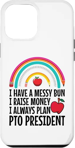 Vista 6 de iPhone 15 Parent Teacher Organization Crew PTO President Appreciaton Case