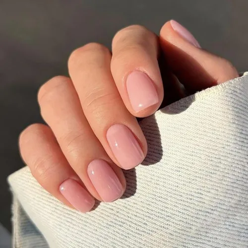 Vista 10 de Modelones Uñas postizas cuadradas cortas, color blanco y rosa, 32