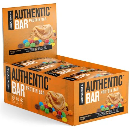 Vista 8 de Jacked Factory Authentic Bar - Barras de proteína de caramelo de mantequilla de maní, sabrosas barras energéticas de reemplazo de comidas