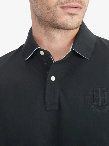 Vista 4 de Tommy Hilfiger Polo de manga larga para hombre en ajuste regular