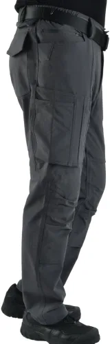 Vista 3 de Pantalones cargo elásticos en 4 direcciones para hombre para todas las estaciones con múltiples bolsillos