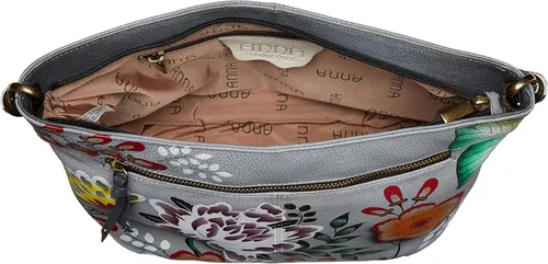 Vista 5 de Anna by Anuschka Hand Painted Leather Women's Shoulder Hobo