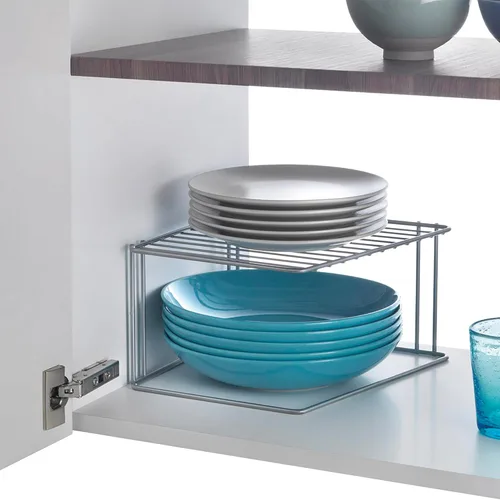 Vista 5 de Metaltex - Organizador de cocina con revestimiento de polítermo, organizador de cocina, ahorro de espacio, con revestimiento de polímero, plateado