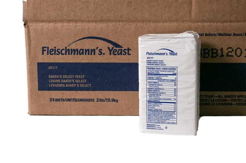 Vista 5 de Levadura fresca comprimida Fleischmanns, 1 libra, 24 por caja.