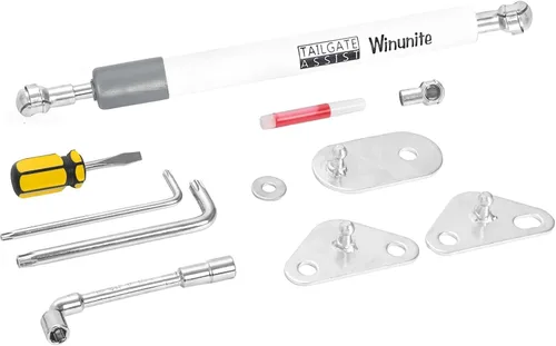 Vista 10 de Winunite Compatible con F150 2015-2025 Asistente de Compuerta Trasera – Material de Acero Inoxidable, Descenso Controlado Silencioso, No Más