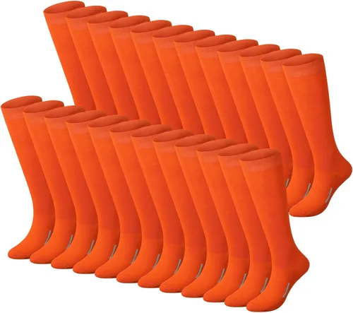 Vista 10 de Haysandy 24 pares de calcetines de fútbol juvenil de fútbol sóftbol equipo de béisbol calcetines unisex de tubo largo alto