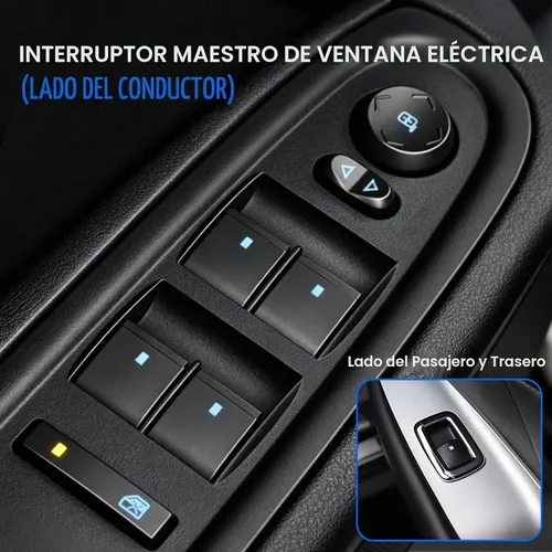 Vista 8 de Interruptor de elevalunas eléctrico conductor y 3 pasajeros Reemplazar 20945129 25877776