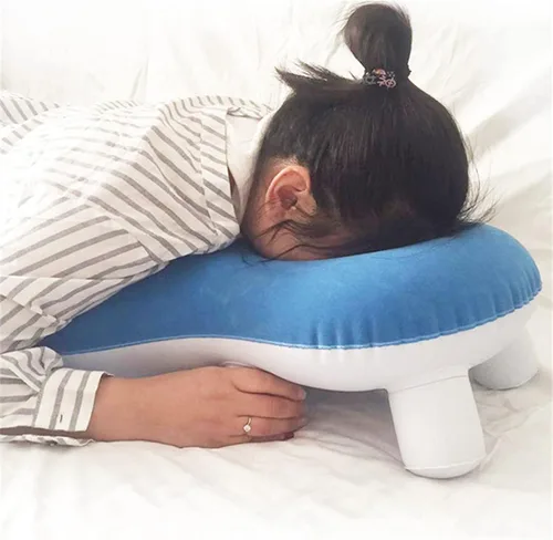 Vista 2 de harayaa Almohada de cara hacia abajo almohada de recuperación de ojos Almohada de cama portátil Prone Almohada para siesta