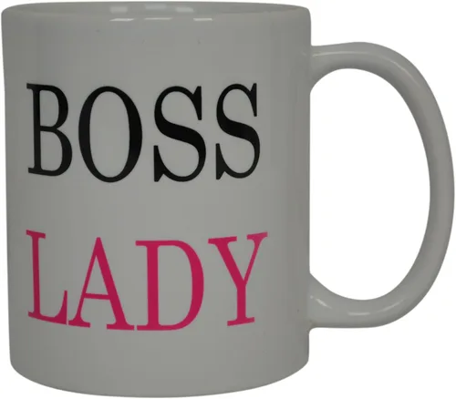 Vista 2 de Rogue River Tactical Taza de café divertida de Boss Lady, sarcástica, novedosa, broma, gran idea de regalo para hombres, mujeres, oficina, trabajo