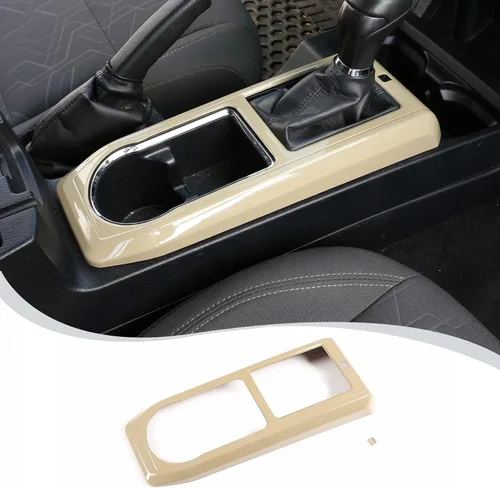 Vista 9 de Cubierta de marco de panel de engranajes de consola central compatible con Toyota Tacoma 2016-2023, panel de cambio de marchas de automóvil