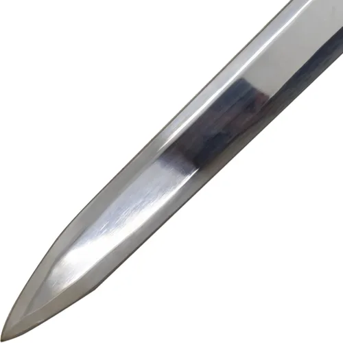 Vista 12 de Medieval Warrior Knights Templar Long Sword with Sheath Steel Guard, Leather Wrapped Handle