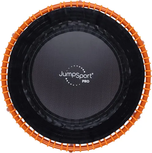 Vista 20 de JumpSport 350 PRO - Trampolín de fitness resistente para interiores, 39 pulgadas, 36 cordones elásticos EnduroLast de alta calidad, rebote