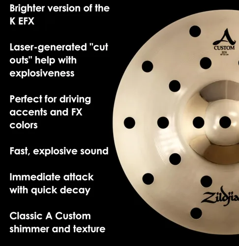 Vista 4 de Zildjian A Custom EFX Splash - 10 pulgadas