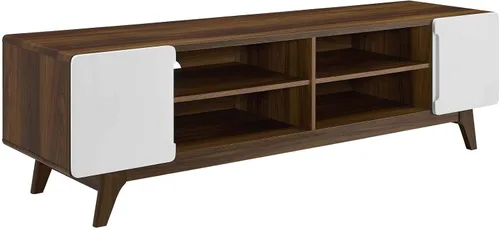 Vista 6 de Modway Tread Mid-Century - Mueble moderno para TV de 47 pulgadas, color gris natural