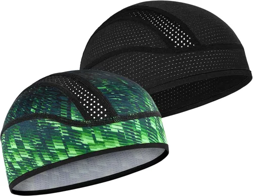 Vista 13 de Gorro con forro para casco de calavera, malla de enfriamiento para hombres y mujeres, se adapta debajo de los cascos