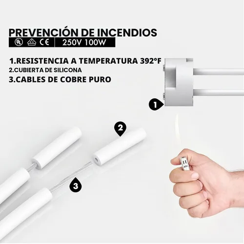 Vista 4 de Paquete de 10 enchufes de luz G4, casquillo MR16, adaptador de base de conector de alambre cerámico Letaclanic LED lámpara halógena, enchufe G4 MR16
