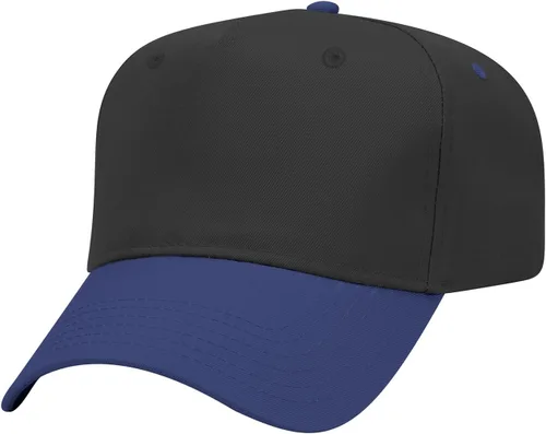 Vista 10 de OTTO Gorra de béisbol de perfil medio con 5 paneles OTTO 31-069 Negro y natural.