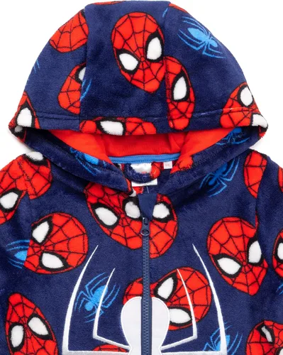 Vista 5 de Marvel Spider-Man - Mameluco de superhéroe para niños, Azul
