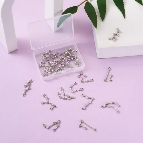 Vista 6 de Mega Pet Dijes de doce constelaciones para hacer joyas de bricolaje