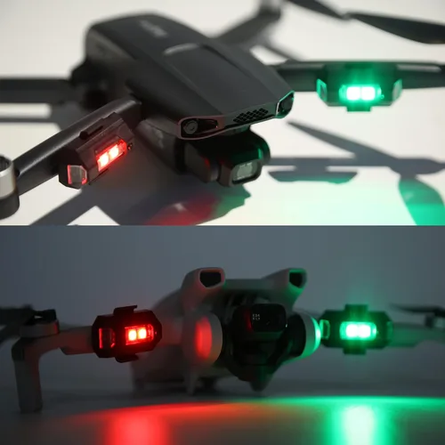 Vista 7 de Luz estroboscópica Holyton para dron, luz anticolisión, lámpara LED recargable para vuelo nocturno de dron FAA, compatible con DJI Mini 4 Pro, Avata