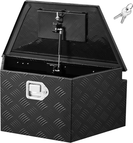 Vista 10 de VEVOR Caja de Lengüeta para Remolque, Caja de Herramientas de Placa Diamantada de Aleación de Aluminio, Caja de Herramientas Resistente Tuckbed