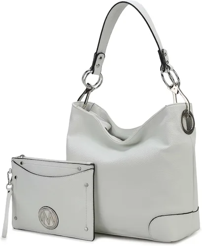 Vista 38 de MKF Collection Mia K - Bolso Hobo para mujer, de piel vegana, bolso de hombro holgado, bolso con asa superior