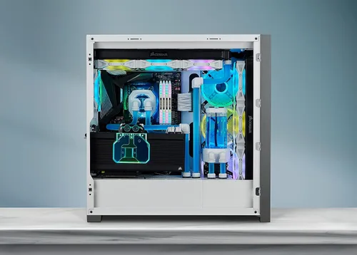 Vista 2 de CORSAIR Hydro X Series, XL8, refrigerante de rendimiento, 1L, azul translúcido