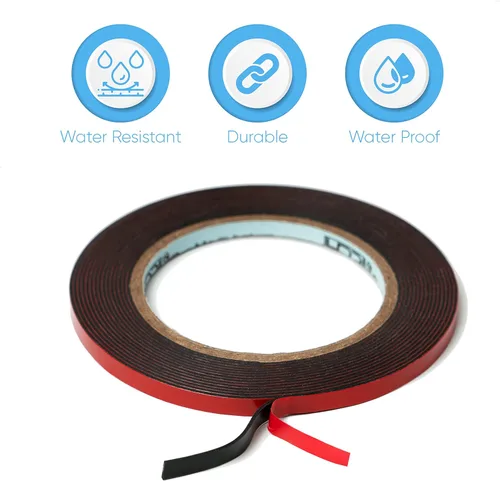 Vista 5 de HPP Cinta de doble cara, cinta resistente, fuerte y permanente para exteriores e interiores (0.25 pulgadas x 16 pies)
