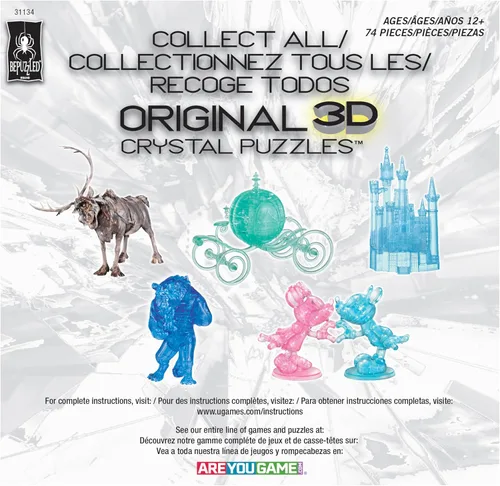 Vista 10 de BePuzzled Disney Maleficent Deluxe - Rompecabezas de cristal 3D original, a partir de 12 años Disney Maléfica