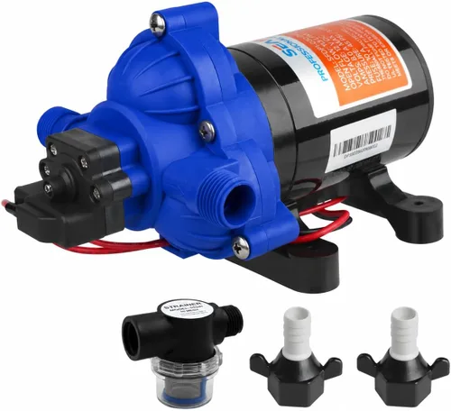 Vista 15 de RV/Marina bomba de cebado automático nueva 12 voltios DC/12 V, diafragma de agua dulce 35 PSI