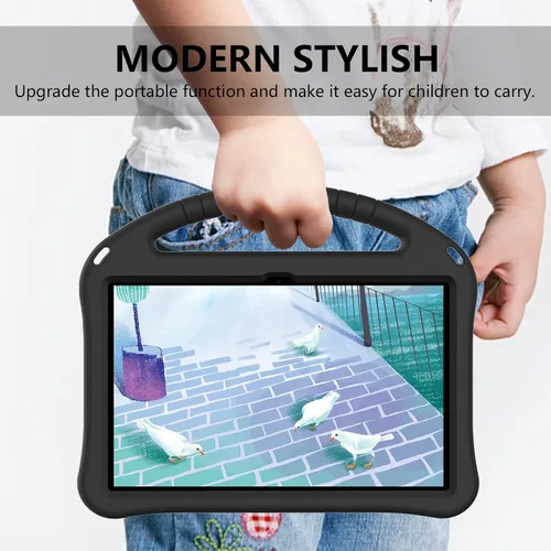 Vista 5 de Funda para tableta para Xiaomi Redmi Pad 2022 de 10.61 pulgadas para niños, duradera y ligera, EVA, a prueba de golpes, funda de soporte con mango