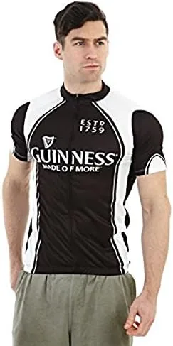 Vista 3 de Guinness - Camiseta de manga corta con cremallera completa y gráficos sublimados