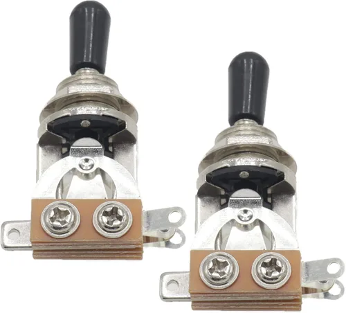 Vista 5 de Interruptor selector de palanca de 3 vías para guitarra eléctrica, interruptor de pastilla de 2 piezas, accesorios de guitarra metal body