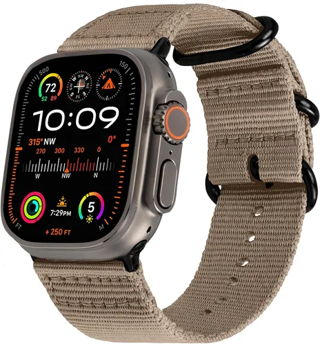 Vista 16 de Carterjett - Correa para Apple Watch 1.732 pulgadas, 1.654 pulgadas, 1.575 pulgadas, 1.496 pulgadas, nailon NATO, correas iWatch, mujeres y hombres