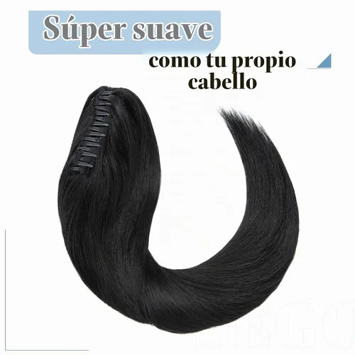 Vista 4 de SEGO - Extensión de cola de caballo de cabello humano con pinza de 14