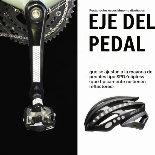 Vista 4 de ReflecToes Reflective Stickers – High-Visibility Retroreflective Safety Decals for Bikes, Helmets