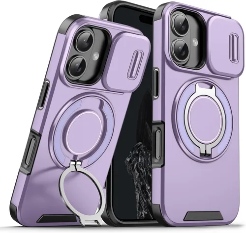 Vista 46 de Dteck Funda para iPhone 16 de 6.1 pulgadas 2024, funda de piel sintética con cierre de botón magnético, ranuras para tarjetas de crédito, función