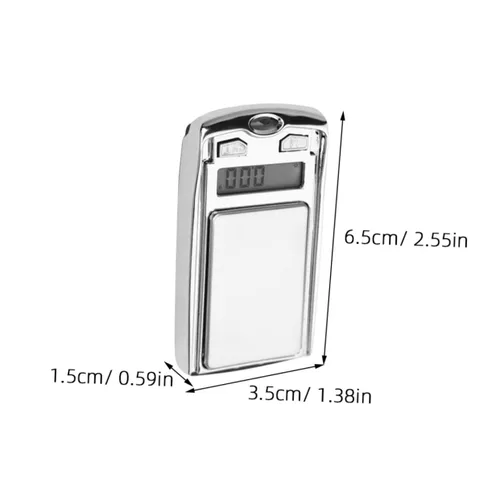 Vista 2 de VILLCASE Mini báscula electrónica portátil de bolsillo, pantalla LCD digital de gramos pequeños para joyería de alimentos, pesaje, herramienta