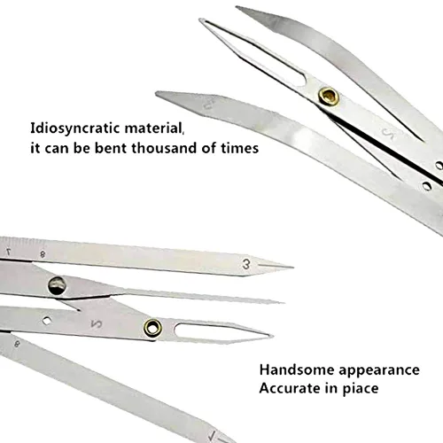 Vista 5 de Dr.Pedi Plantilla de pinza de relación dorada para cejas con brazos flexibles, maquillaje permanente Microblading Maquillaje Permanente Reutilizable