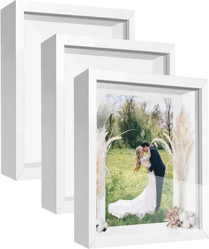 Vista 12 de Caja expositora pequeña de 4 x 6 pulgadas, vitrina para recuerdos, medallas, recuerdos de boda, manualidades, entradas y fotos