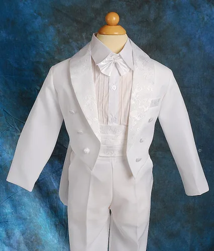 Vista 4 de Lito Angels Conjunto de 5 piezas de esmoquin clásico con cola para niños 001 011
