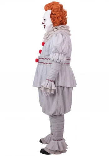 Vista 3 de Disfraz Plus Size 2017 IT Pennywise para Hombre Multicolor