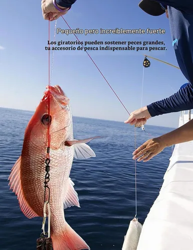 Vista 4 de Juego de giros de barril de pesca, 210 unids rodamiento de cojinete a presión conector para agua salada pesca de agua dulce