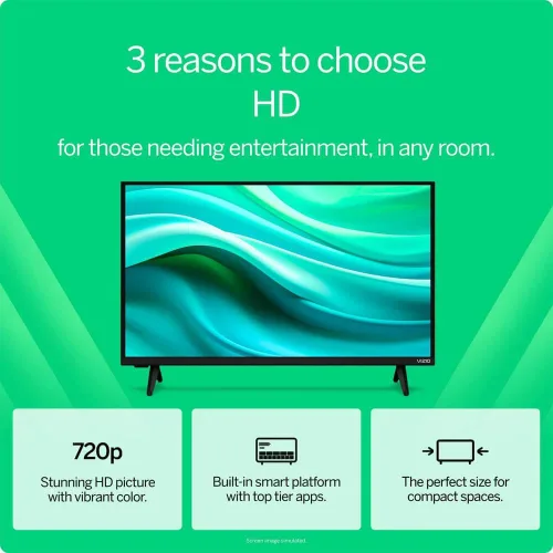 Vista 3 de VIZIO Televisor inteligente HD LED de 32 pulgadas serie V Full Array 720p Bluetooth compatible con VRR, DTS Virtual X, Airplay 2 y Chromecast