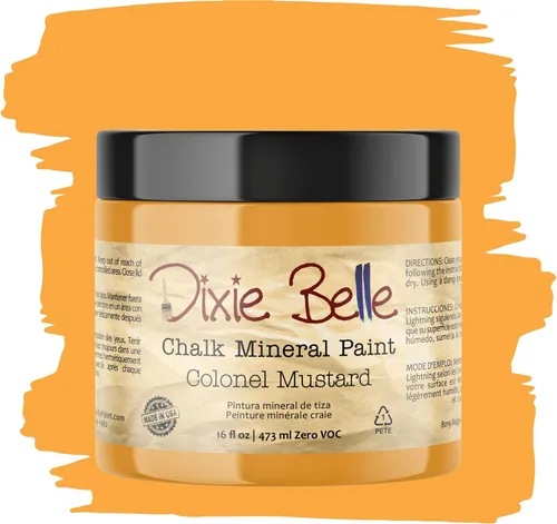 Vista 347 de Pintura para muebles con acabado de tiza Dixie Belle Paint Company - Amatista (4oz) - Pintura mineral de tiza chic púrpura profundo mate