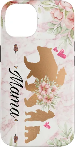 Vista 4 de Mama Bear & Cubs Design Phone Grip - Funda para iPhone 17 de 3 niños