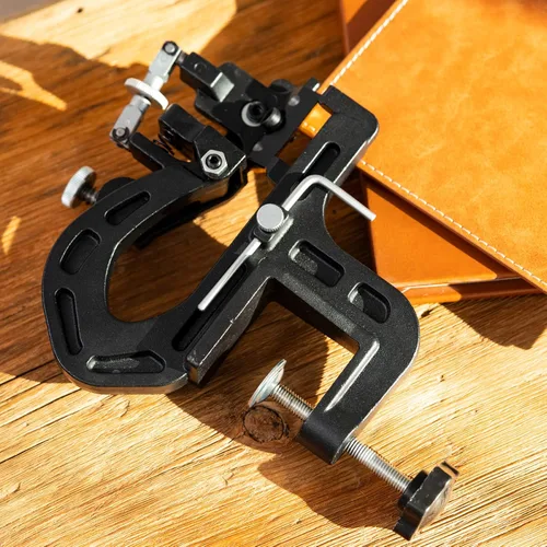 Vista 7 de Esquiador manual de cuero pelador Splitter adelgazamiento máquina de corte de artesanía en cuero máquina de ribete para proyecto de bricolaje