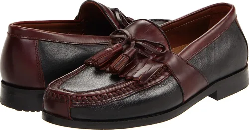 Vista 6 de Johnston & Murphy Mocasines con borlas de Aragón para hombre Negro