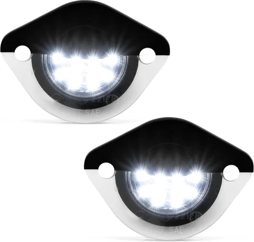 Vista 8 de litzland Conjunto de 2 luces LED para placa de matrícula compatible con Ford Mustang 1994 1995 1996 1997 1998 1999 2000 2001 2002 2003 2004 Canbus
